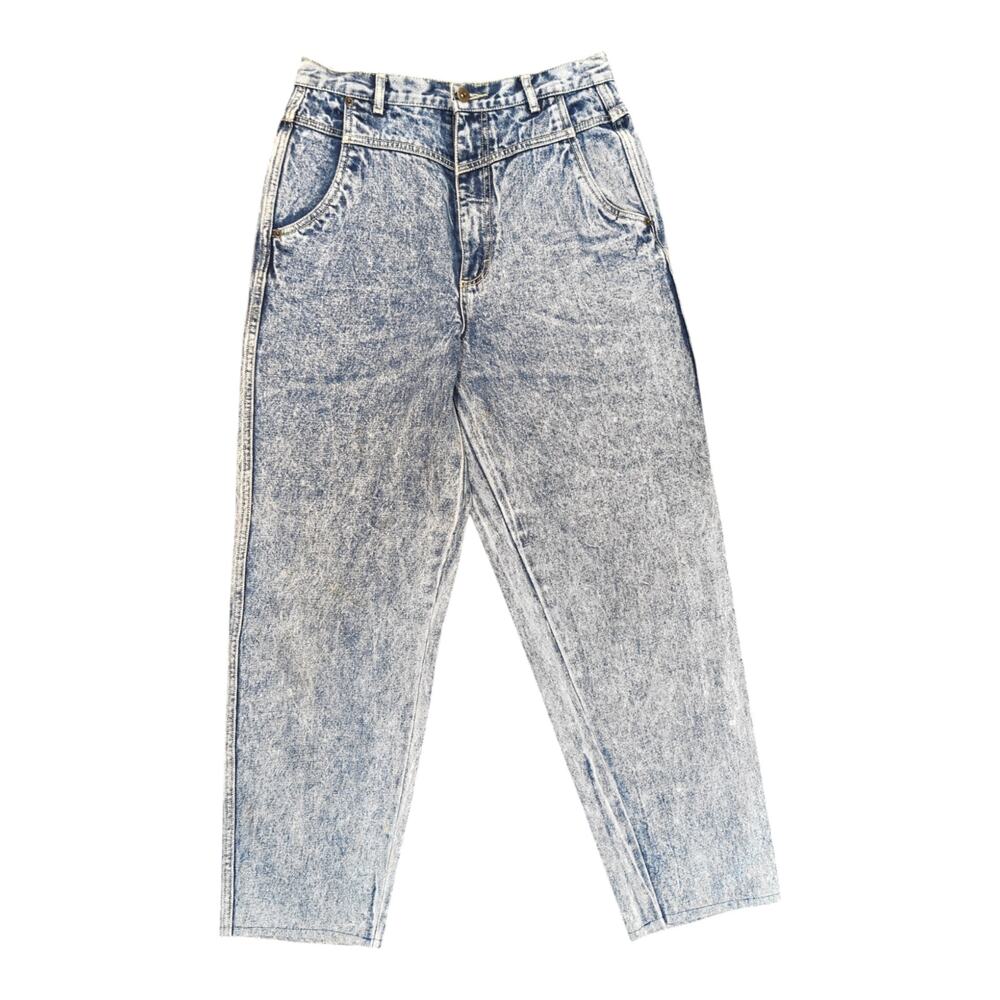 Vintage Bonjour Pants Mom Jeans High Waist Acid Wash Jean Sz 14